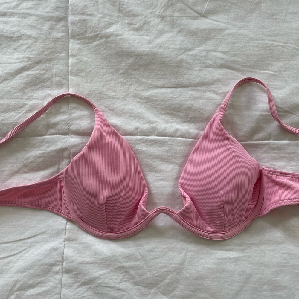 garage pink underwire bikini top